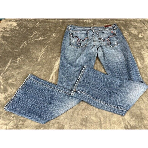 Blue 2 Jeans Women's 31 Blue Medium Wash Boot Cut Jeans - Picture 4 of 4